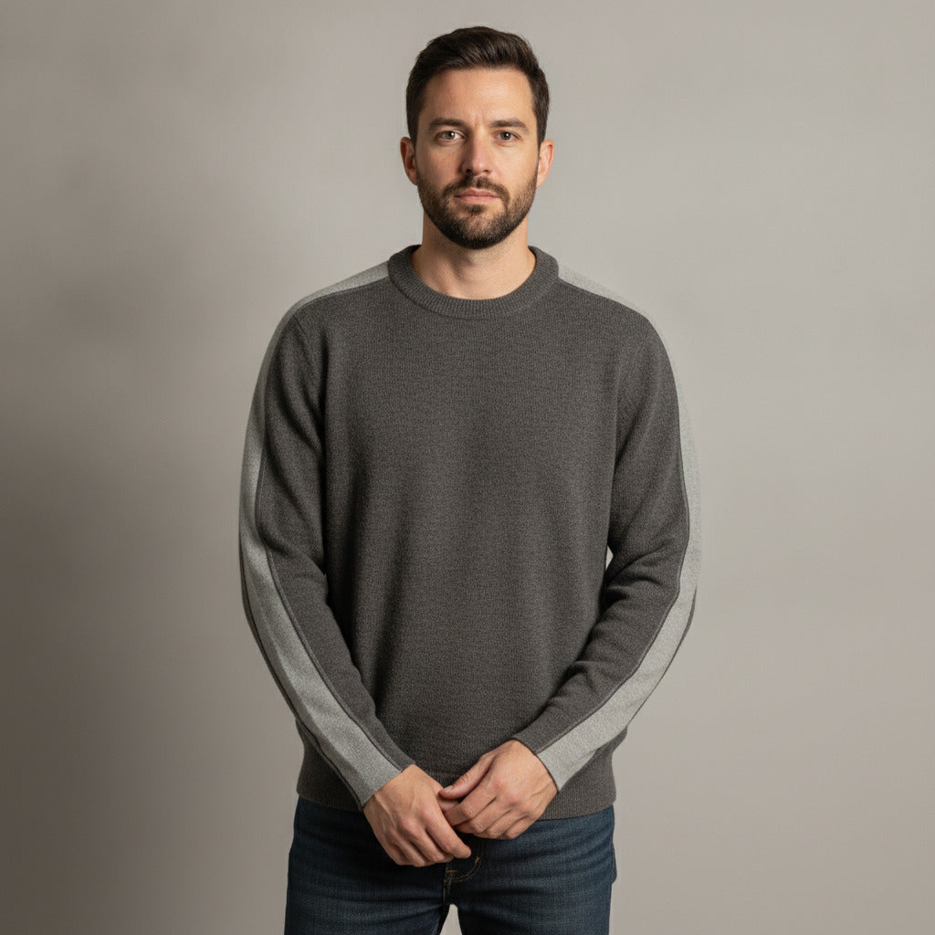 Woolrich Men's 100% Wool Crewneck Sweater Slate Heather Gray Size M