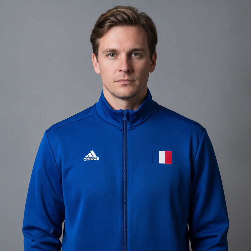 Adidas FIFA World Cup 2014 Brazil France Track Jacket Blue Size L