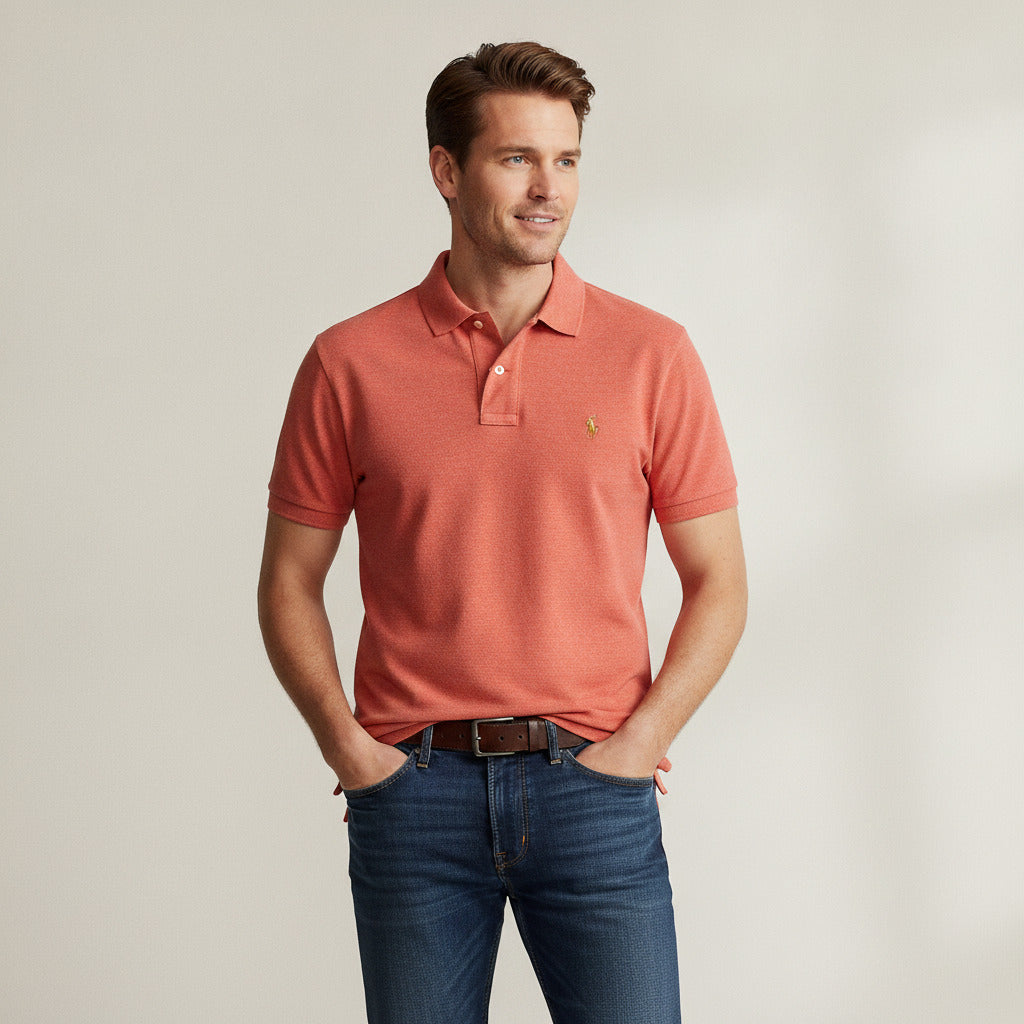 Polo Ralph Lauren Classic Fit Coral Short Sleeve Polo Shirt XL (Authenticated)