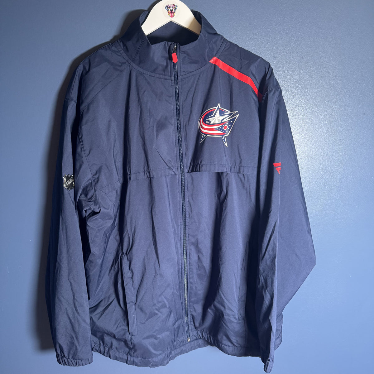 Columbus Blue Jackets NHL Fanatics Authentic Pro Jacket 2018 Season Size L