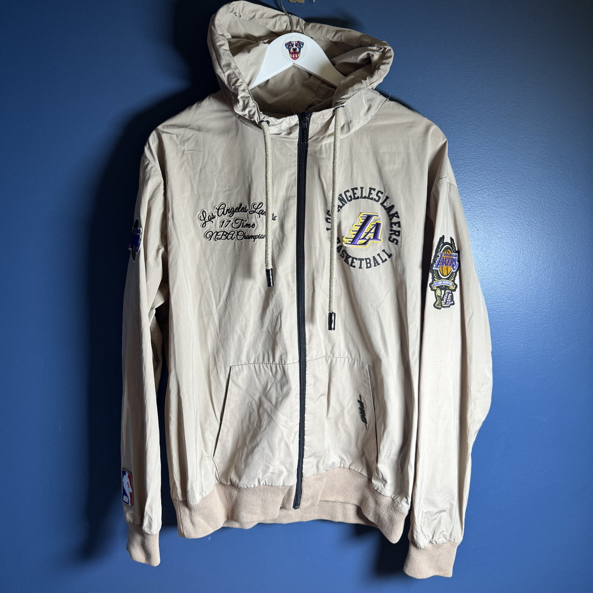 Pro Standard LA Lakers 17-Time NBA Champions Full Zip Hoodie Jacket Sz M