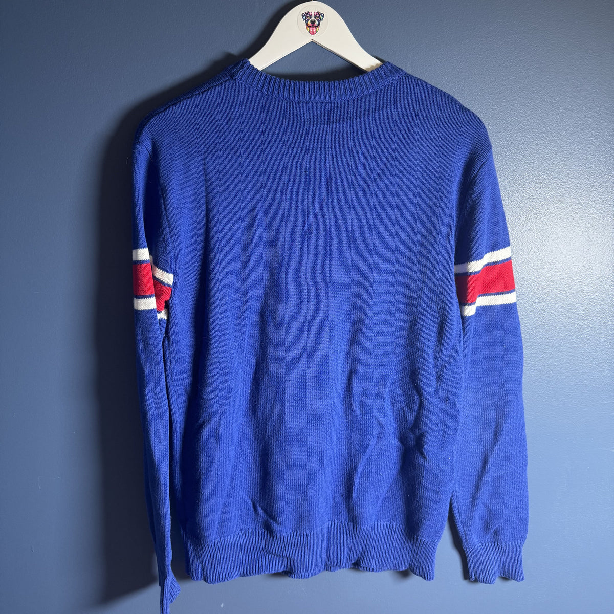 Junk Food NFL New York Giants Knit Vintage Style Sweater Sz S