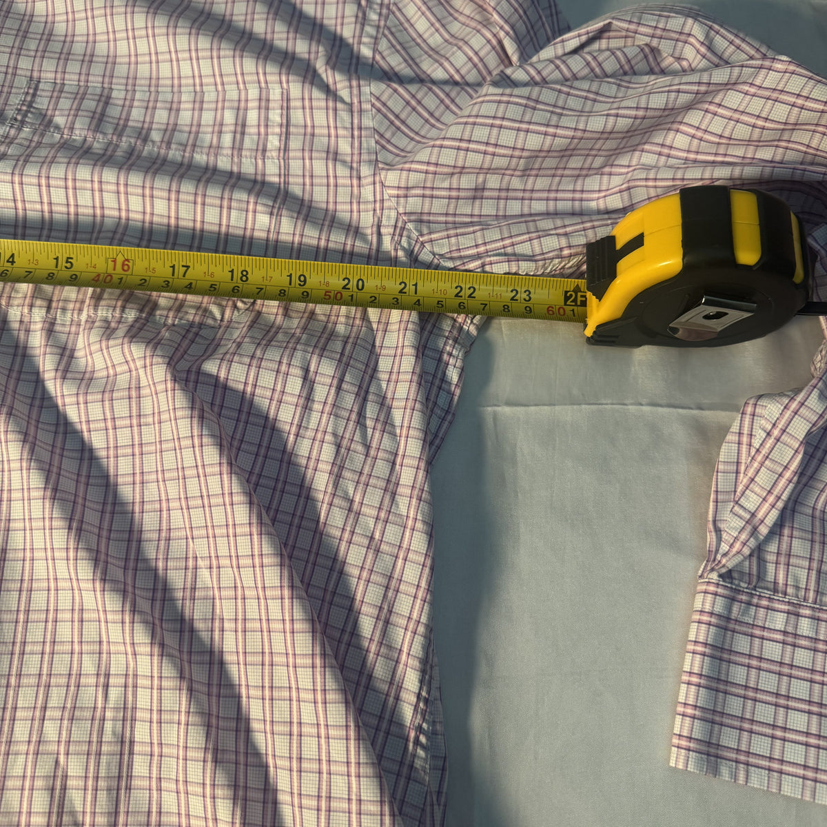 Peter Millar Men’s Large Pink White Plaid Cotton Button Down Shirt