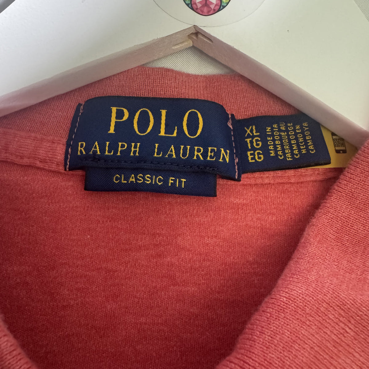 Polo Ralph Lauren Classic Fit Coral Short Sleeve Polo Shirt XL (Authenticated)