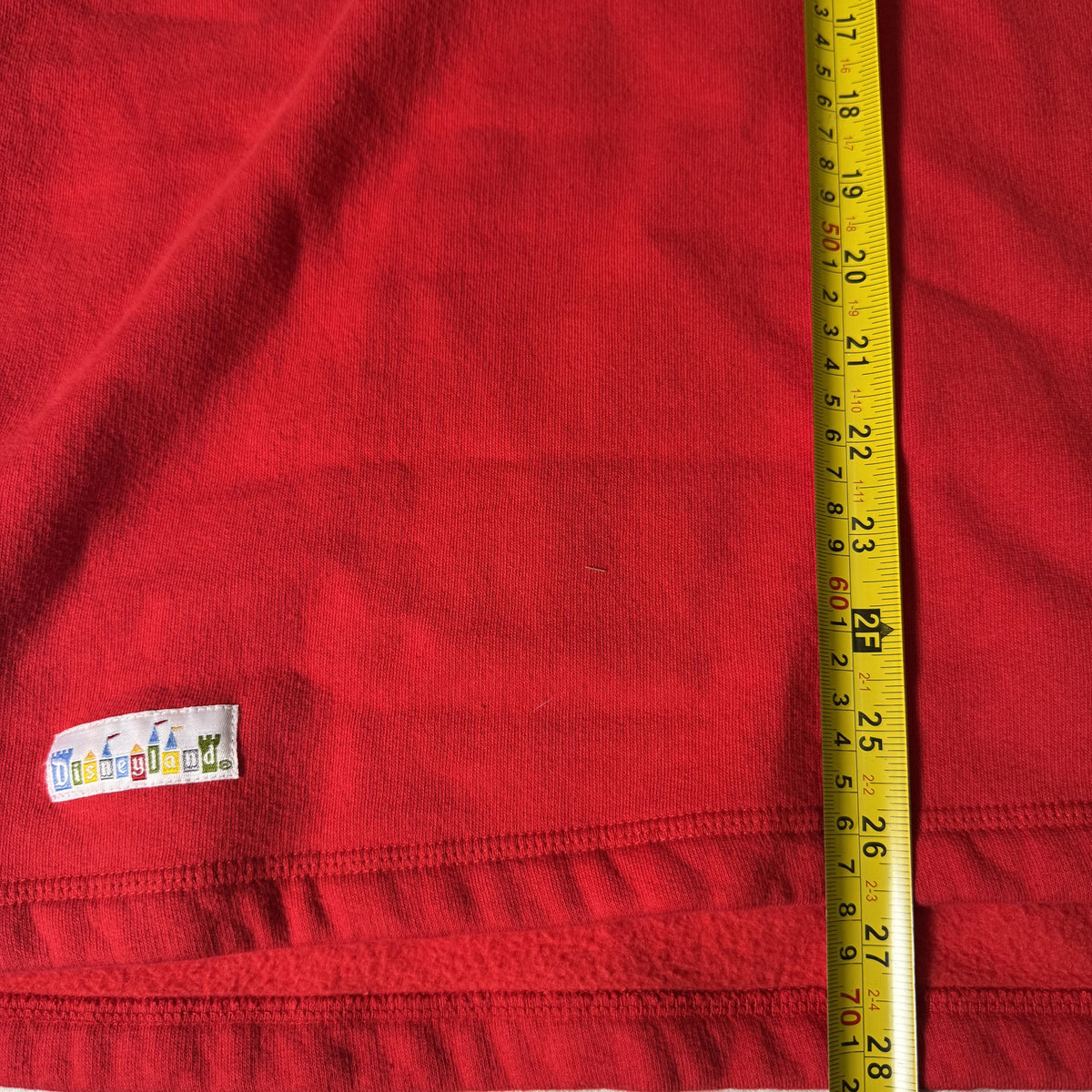 Vintage Y2K Disneyland Winnie the Pooh Quarter Zip Pullover Red Large