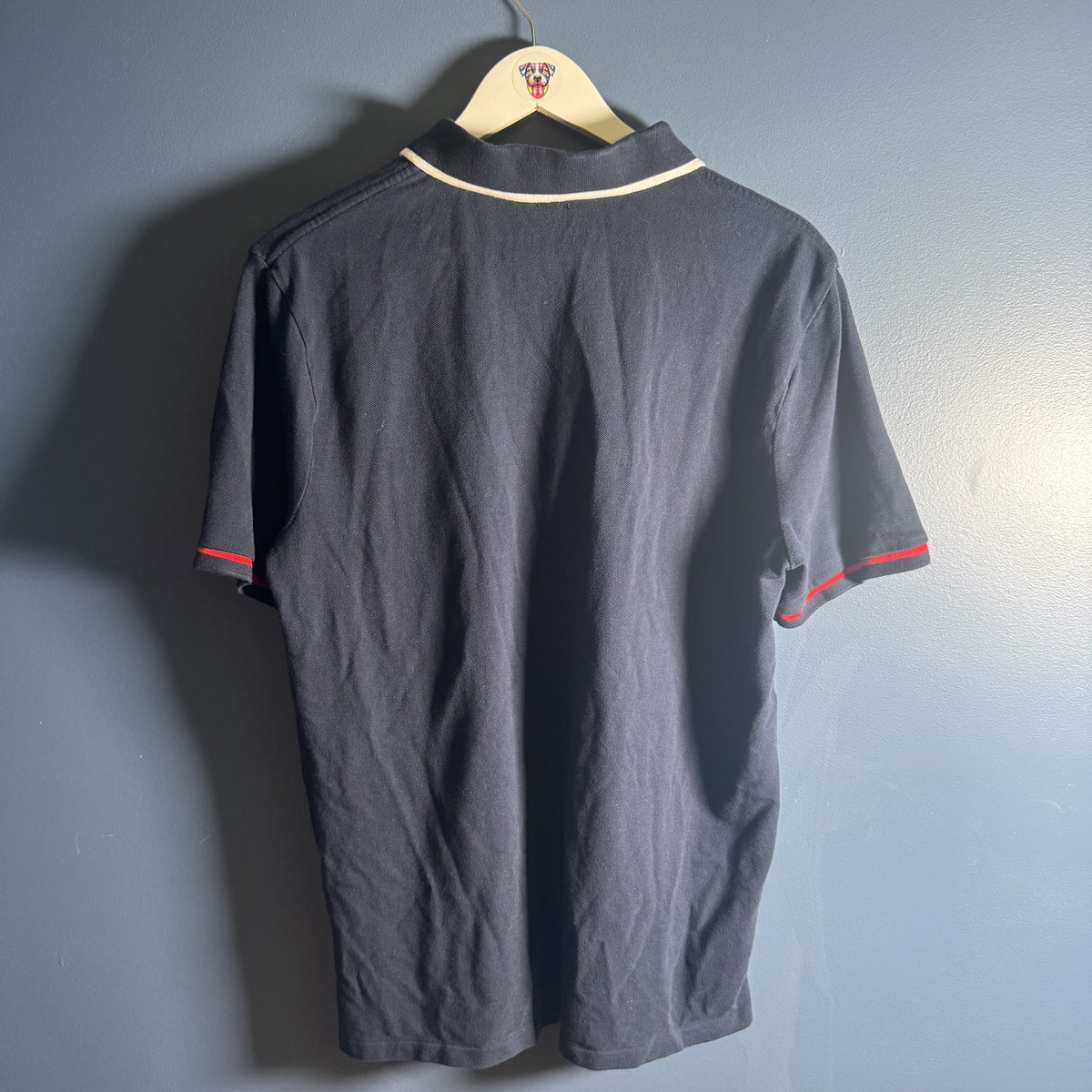 Polo Ralph Lauren Classic Fit Big Pony USA Flag Navy Polo Shirt Men’s Medium