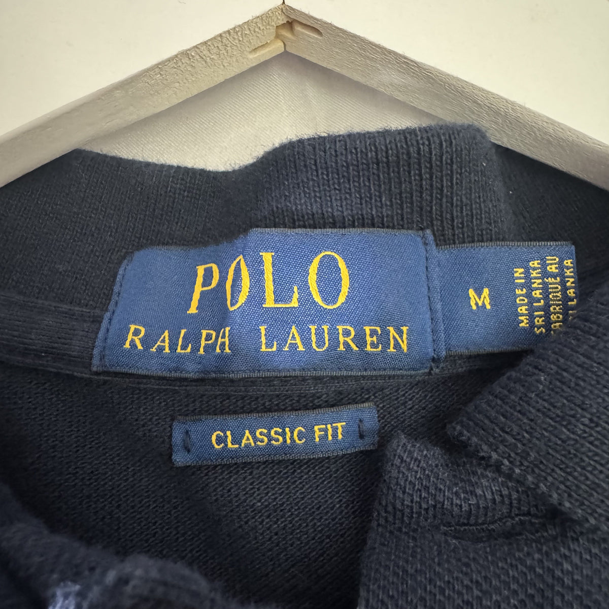 Polo Ralph Lauren Classic Fit Big Pony USA Flag Navy Polo Shirt Men’s Medium