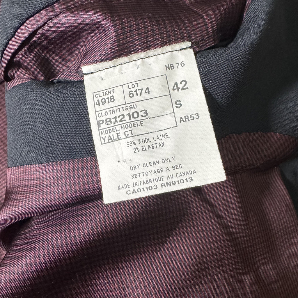 Jack Victor Prossimo Men’s Black Wool Blazer Sport Coat 42S Made in Canada