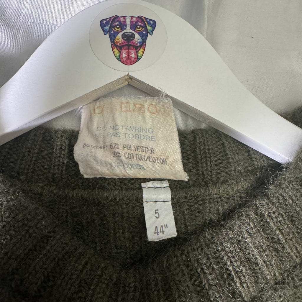 Vintage Carhartt Commando Sweater Made in England 100% Virgin Wool 44 Aprx S