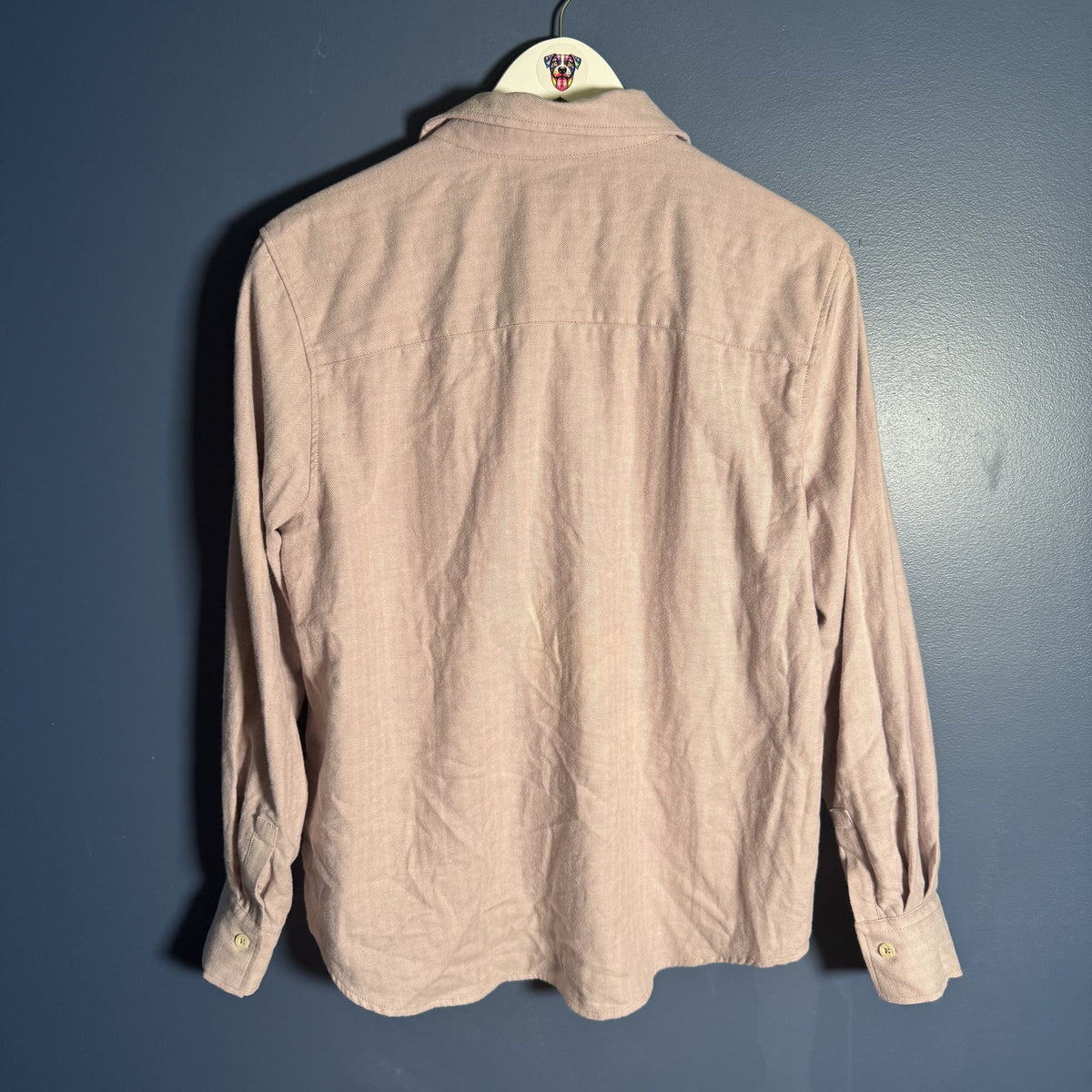 Marc O’Polo Women’s Organic Cotton Herringbone Shirt Size 36 Lilac Europe NWT