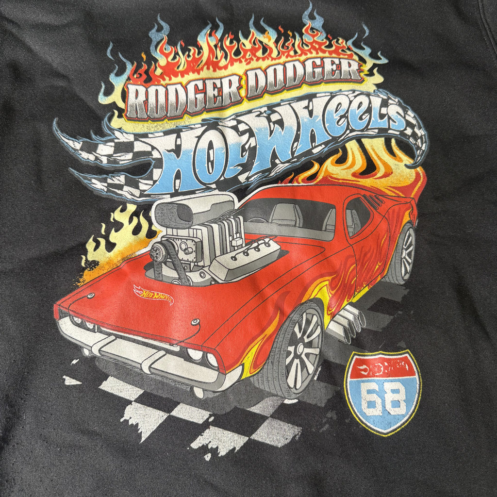 Hot Wheels Rodger Dodger Graphic Pullover Sweatshirt Black Small 2024