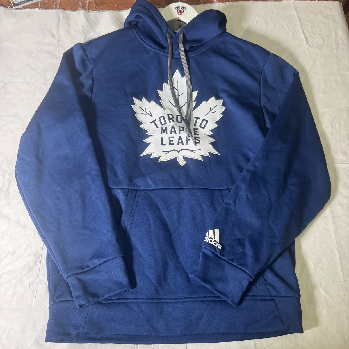 Adidas Toronto Maple Leafs ClimaWarm Hoodie Blue NHL Men’s Small Pullover