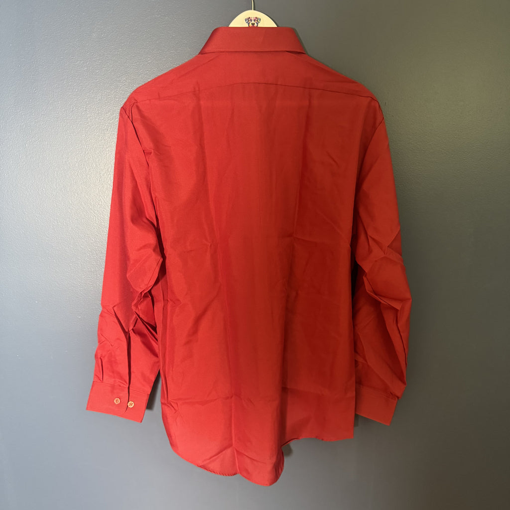 Vintage 80s McGregor Classics Red Dress Shirt 16.5 32/33 NWT Deadstock Korea