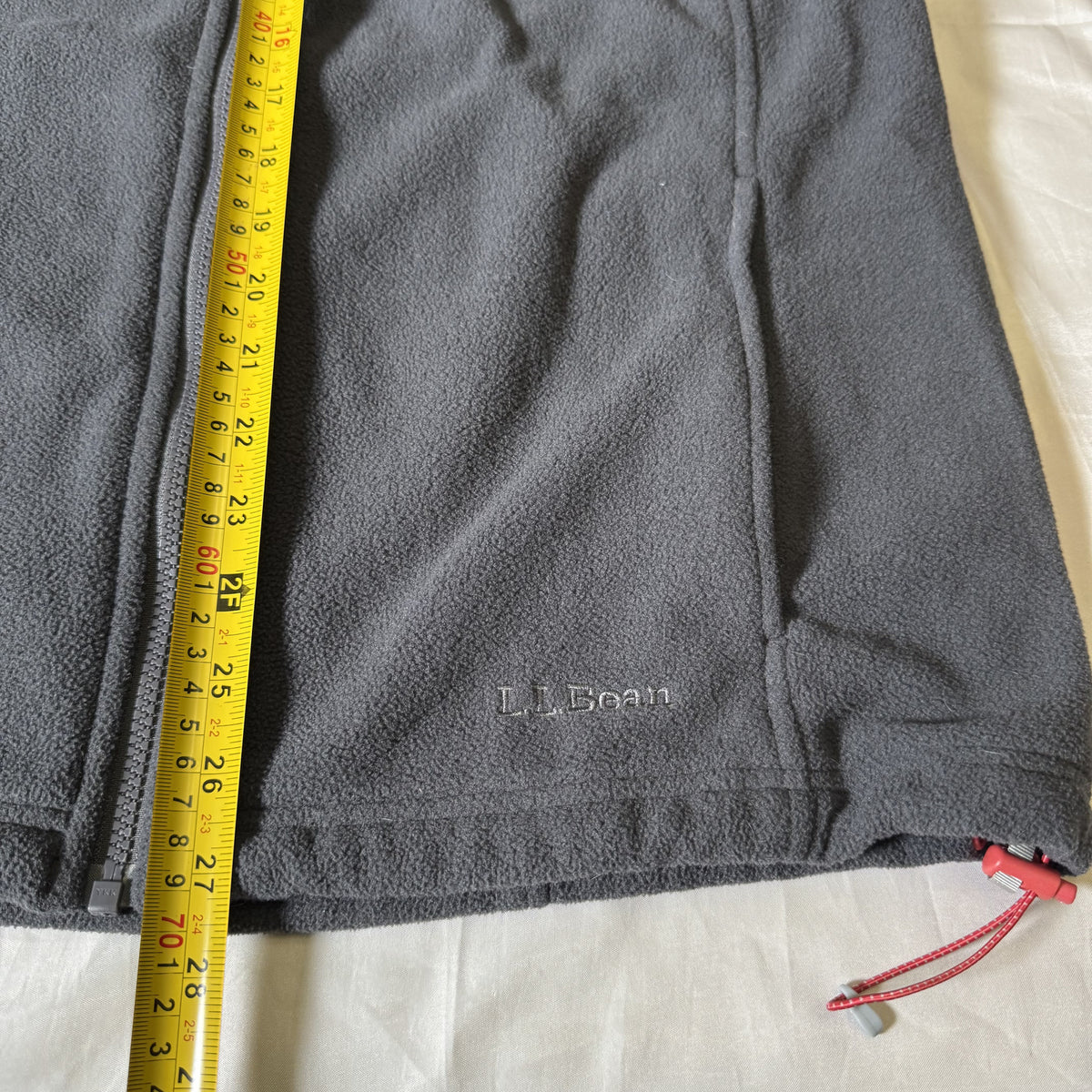 L.L.Bean Women’s XL Fleece Jacket Full Zip Gray Outdoor Hiking Polartec Style