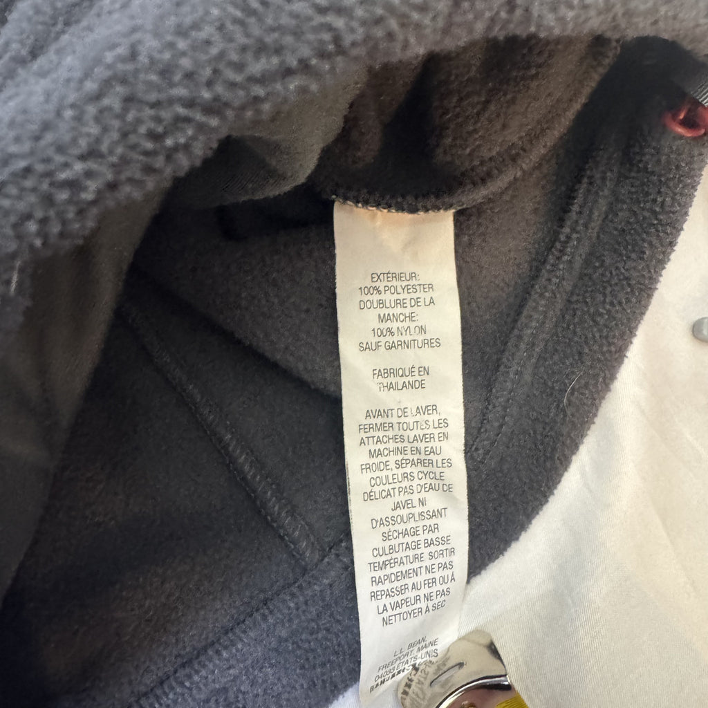 L.L.Bean Women’s XL Fleece Jacket Full Zip Gray Outdoor Hiking Polartec Style