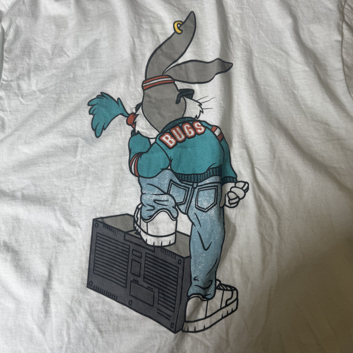 Neff x Looney Tunes Bugs Bunny Hip Hop Boombox Graphic T-Shirt Men’s Large