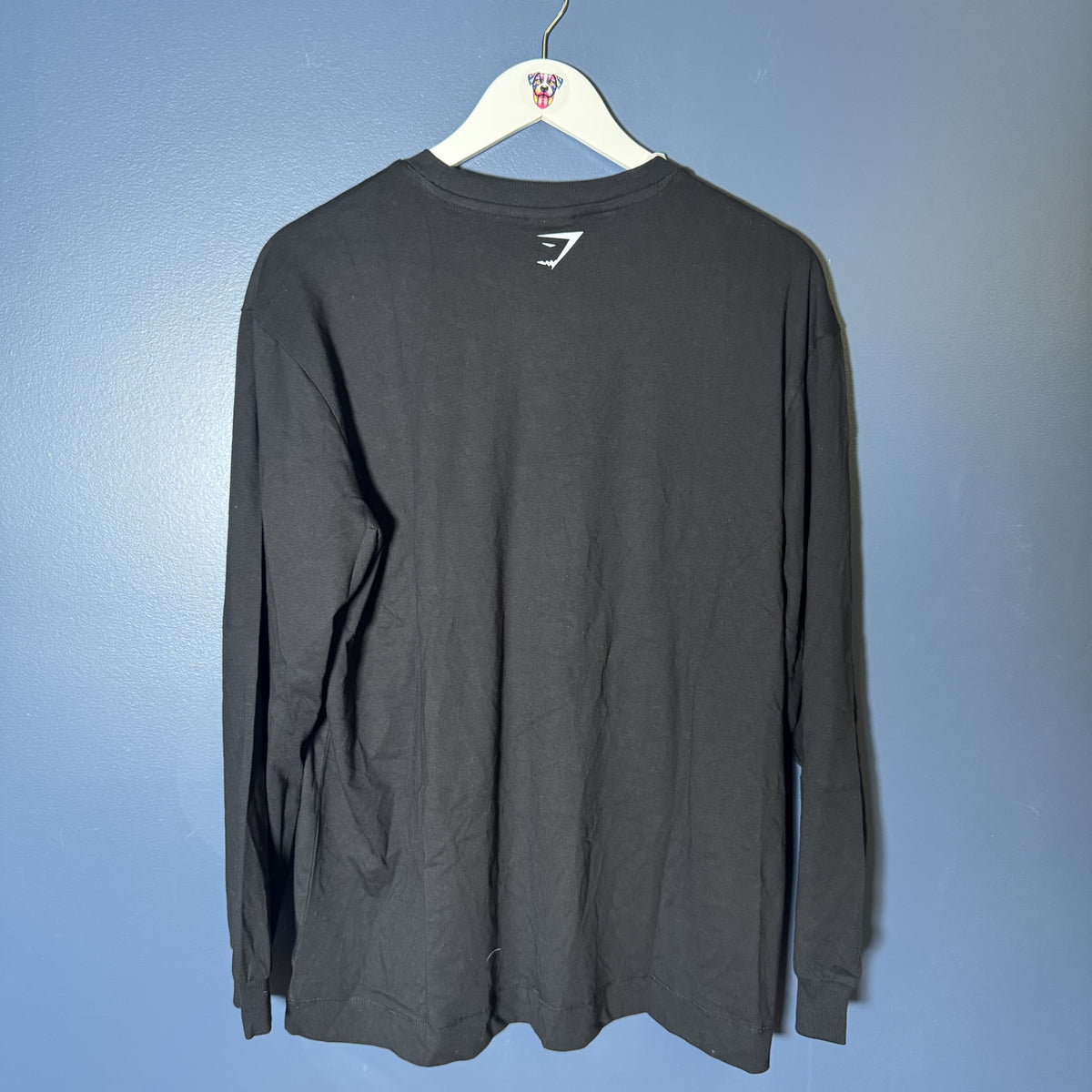 Gymshark It's Giving Gym Black Long Sleeve Shirt Medium NWT