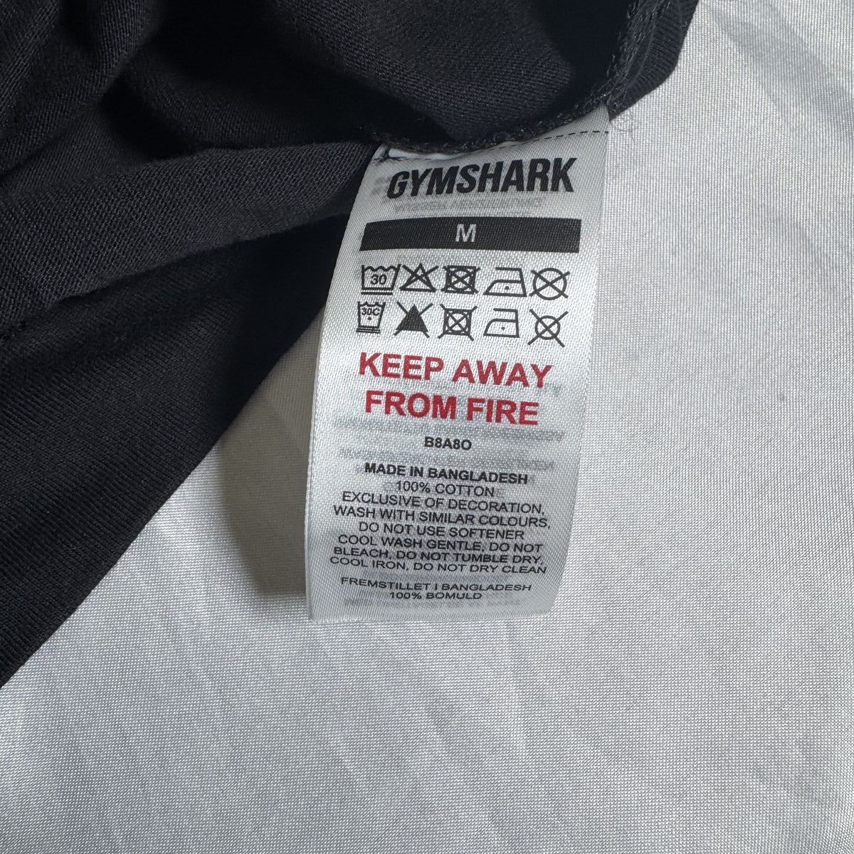 Gymshark It's Giving Gym Black Long Sleeve Shirt Medium NWT