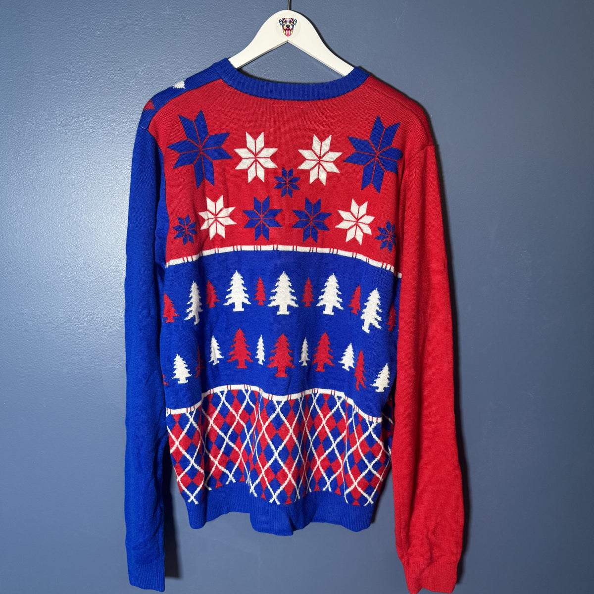 New York Rangers, NHL Christmas Sweater by FOCO fan gear, Mens XL
