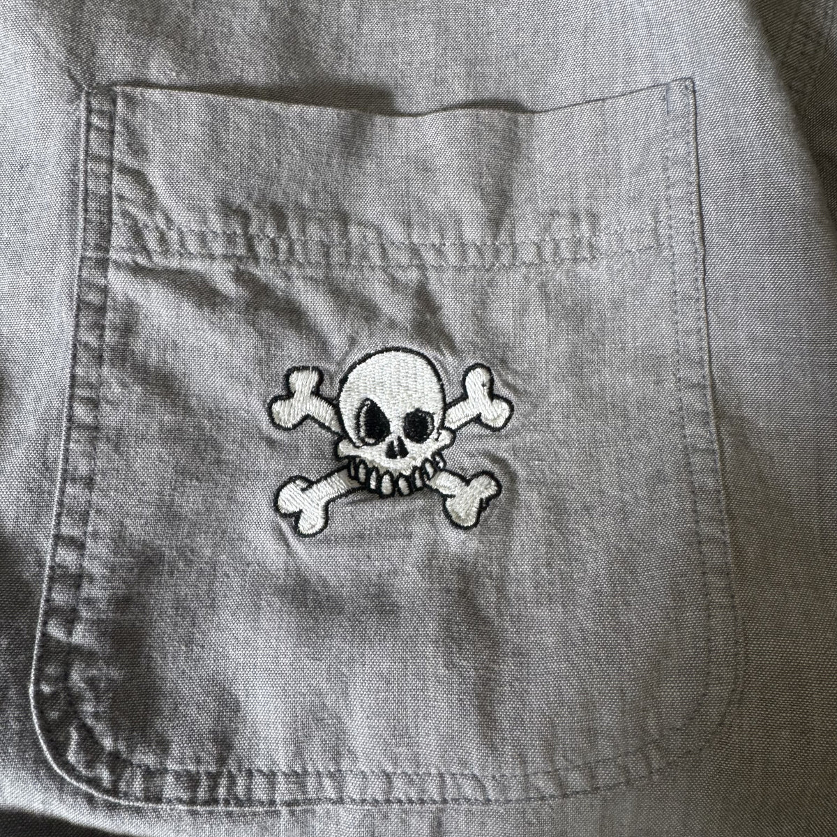 Vintage Disney Store Captain Hook Peter Pan Embroidered Shirt Men's Medium 90s