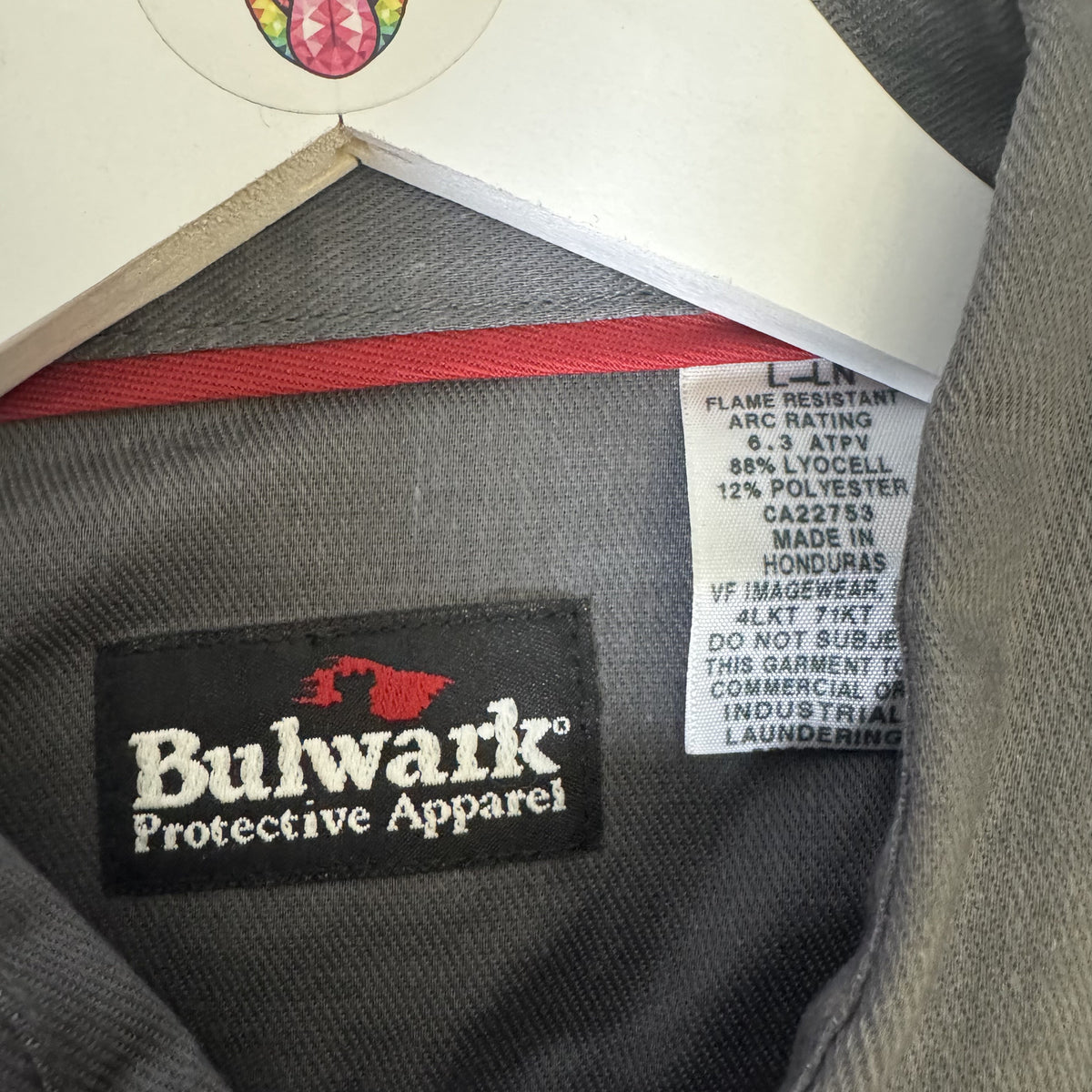 Bulwark FR iQ Series Flame Resistant Work Shirt Grey Men's Large NWT