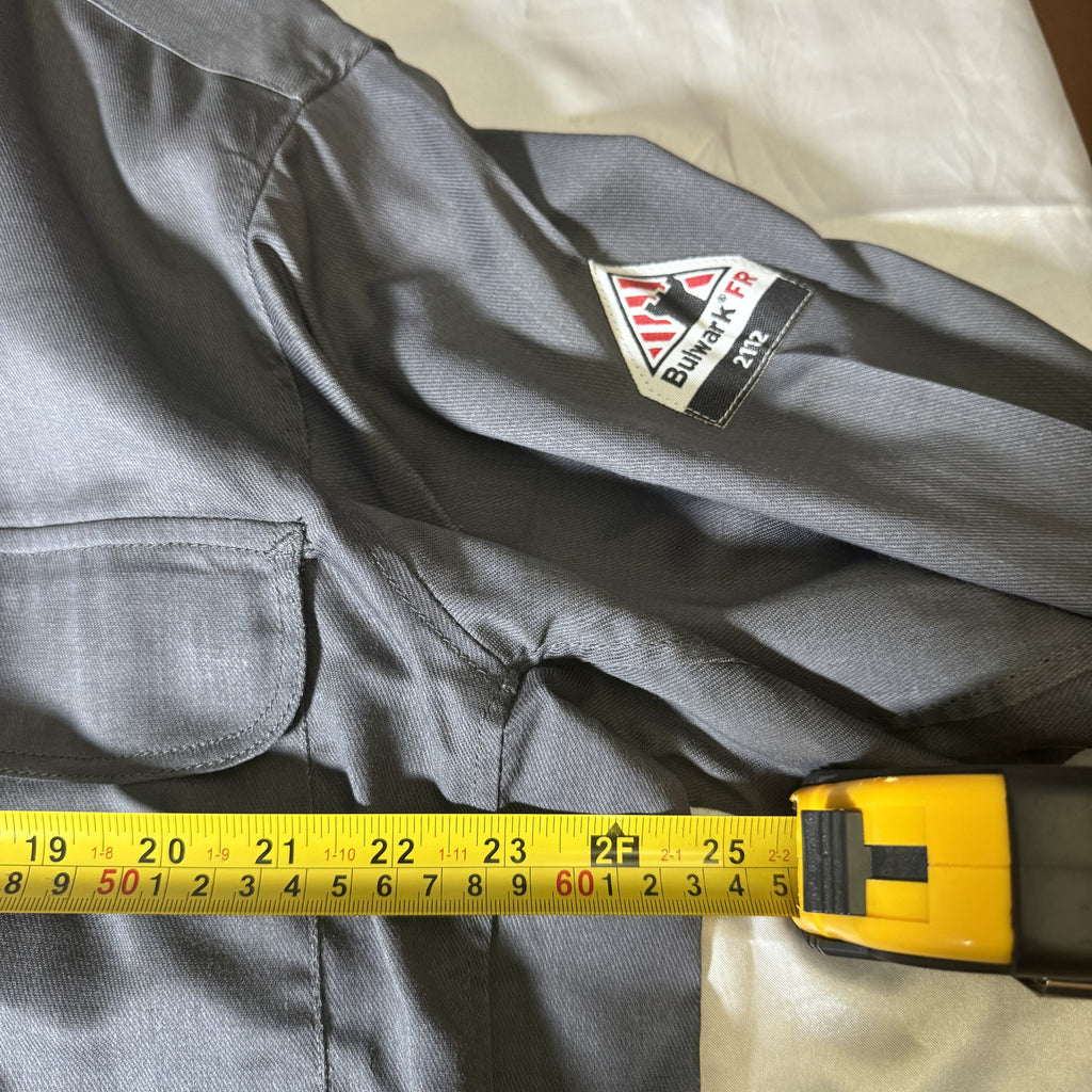 Bulwark FR iQ Series Flame Resistant Work Shirt Grey Men's Large NWT
