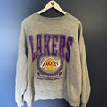 Los Angeles Lakers NBA Oversized Sweatshirt Grey XL Unisex Boxy Fit