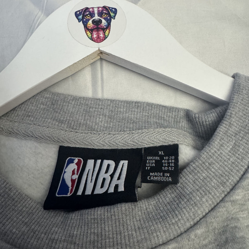 Los Angeles Lakers NBA Oversized Sweatshirt Grey XL Unisex Boxy Fit