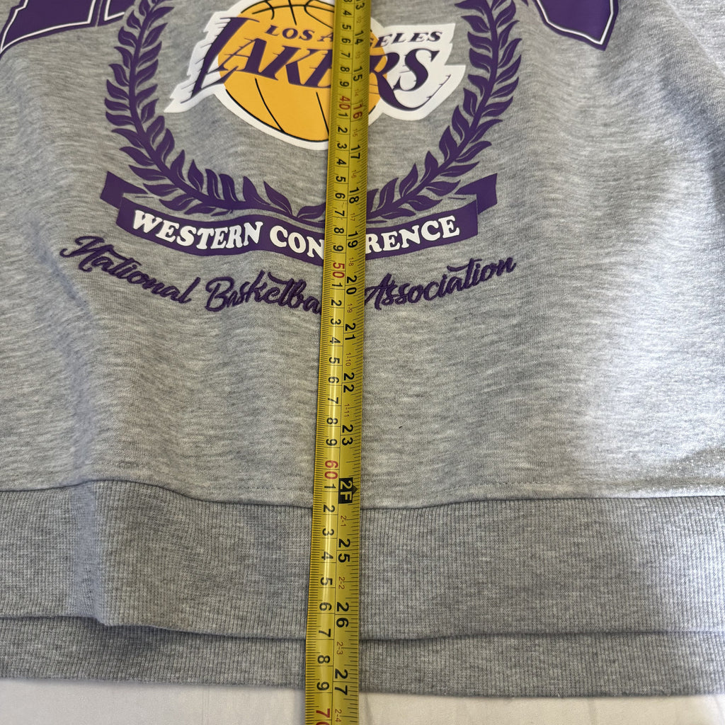 Los Angeles Lakers NBA Oversized Sweatshirt Grey XL Unisex Boxy Fit