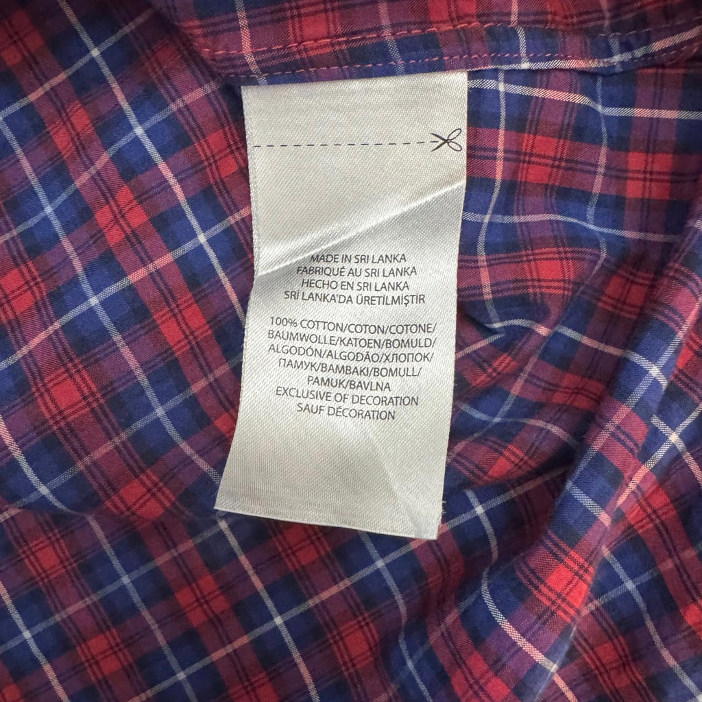 Polo Ralph Lauren Men's Plaid Button Down Shirt Red Blue Size Small
