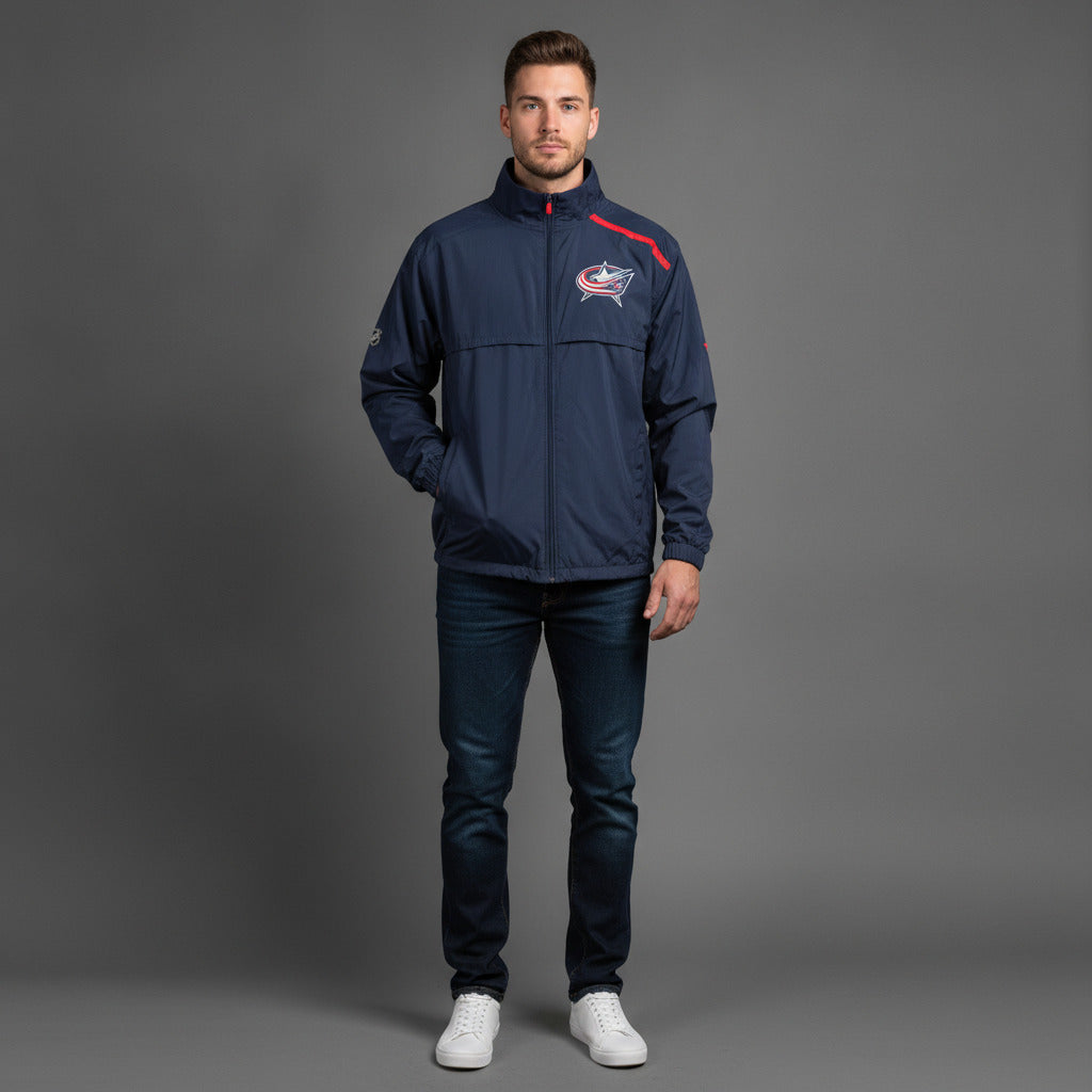 Columbus Blue Jackets NHL Fanatics Authentic Pro Jacket 2018 Season Size L