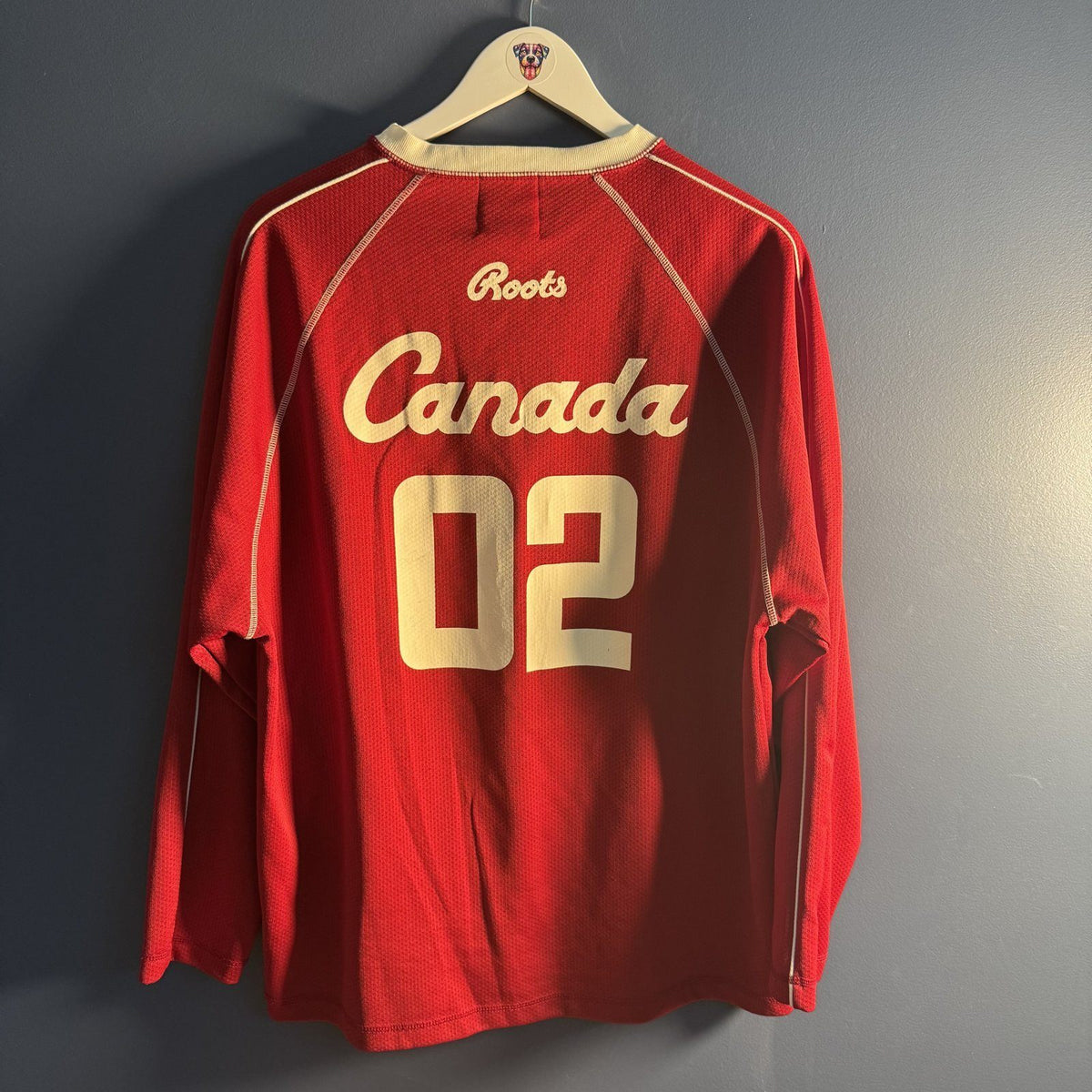 Roots 2002 Salt Lake City Olympics Team Canada Jersey Small Made in Canada Y2K