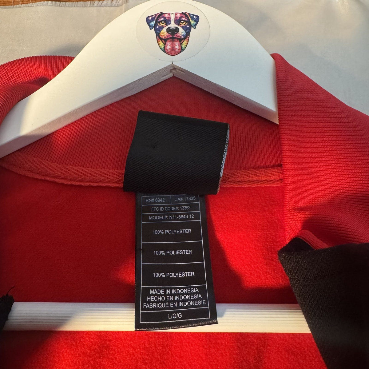 Reebok CFL Calgary Stampeders Authentic Sideline Track Jacket Sz L