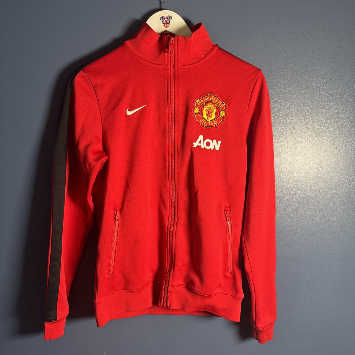 Nike Manchester United AON Track Jacket Red Black Size S