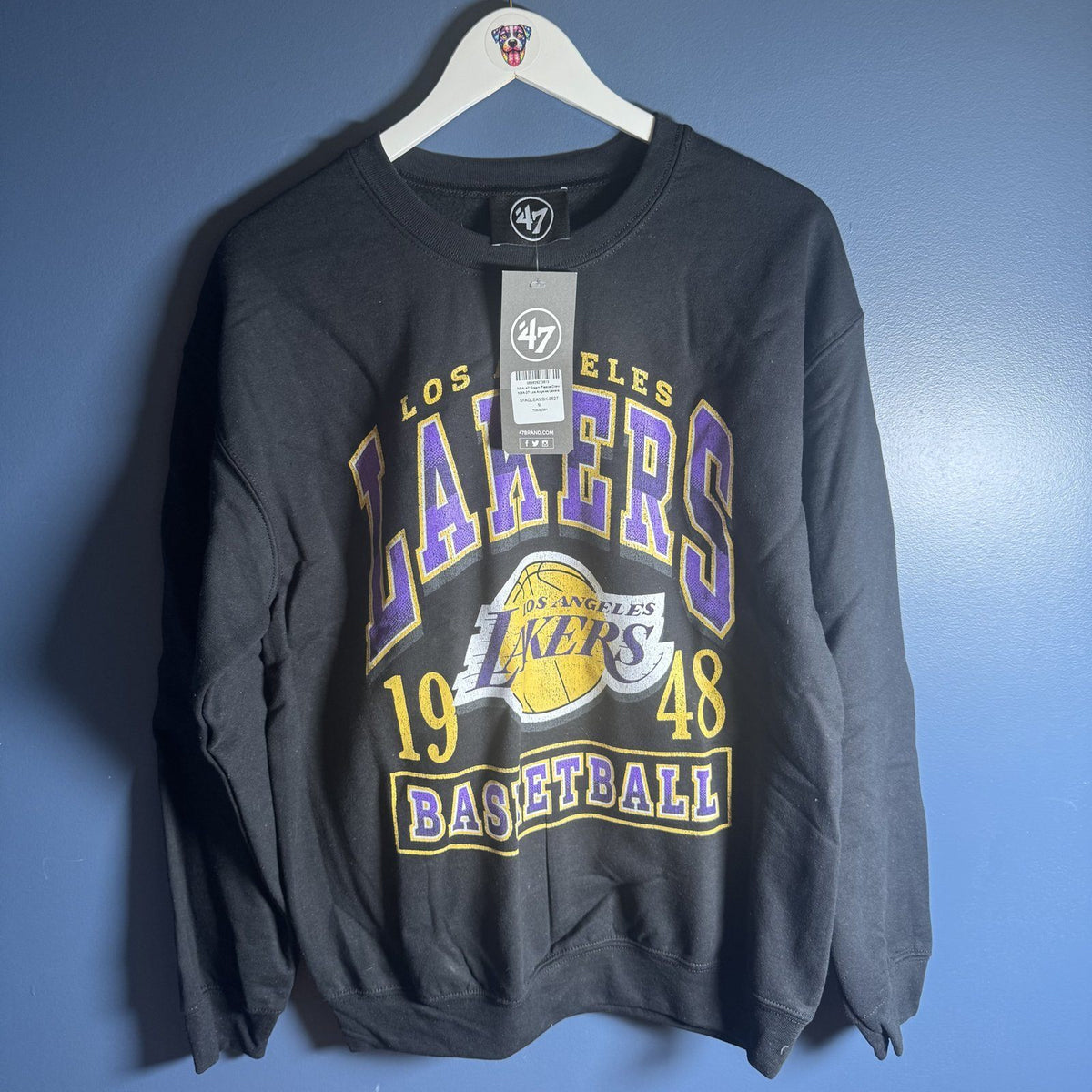 '47 Brand Los Angeles Lakers Heritage Crewneck Sweatshirt Sz M NWT