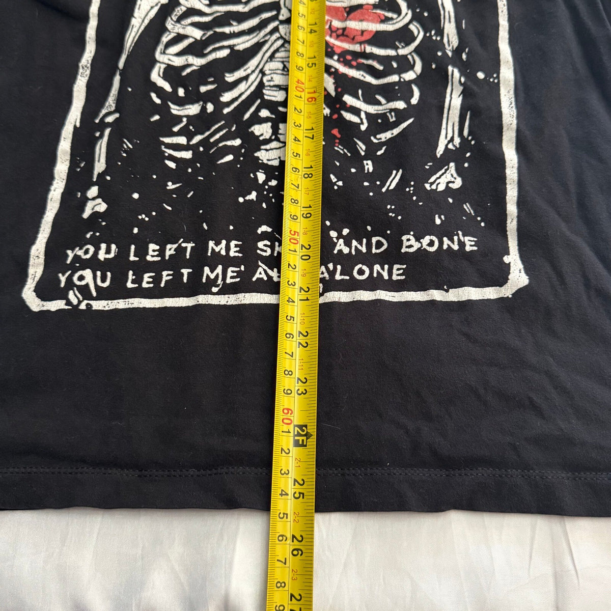 I Prevail Skeleton Skin and Bone Band Graphic T-Shirt Black Metalcore Tee
