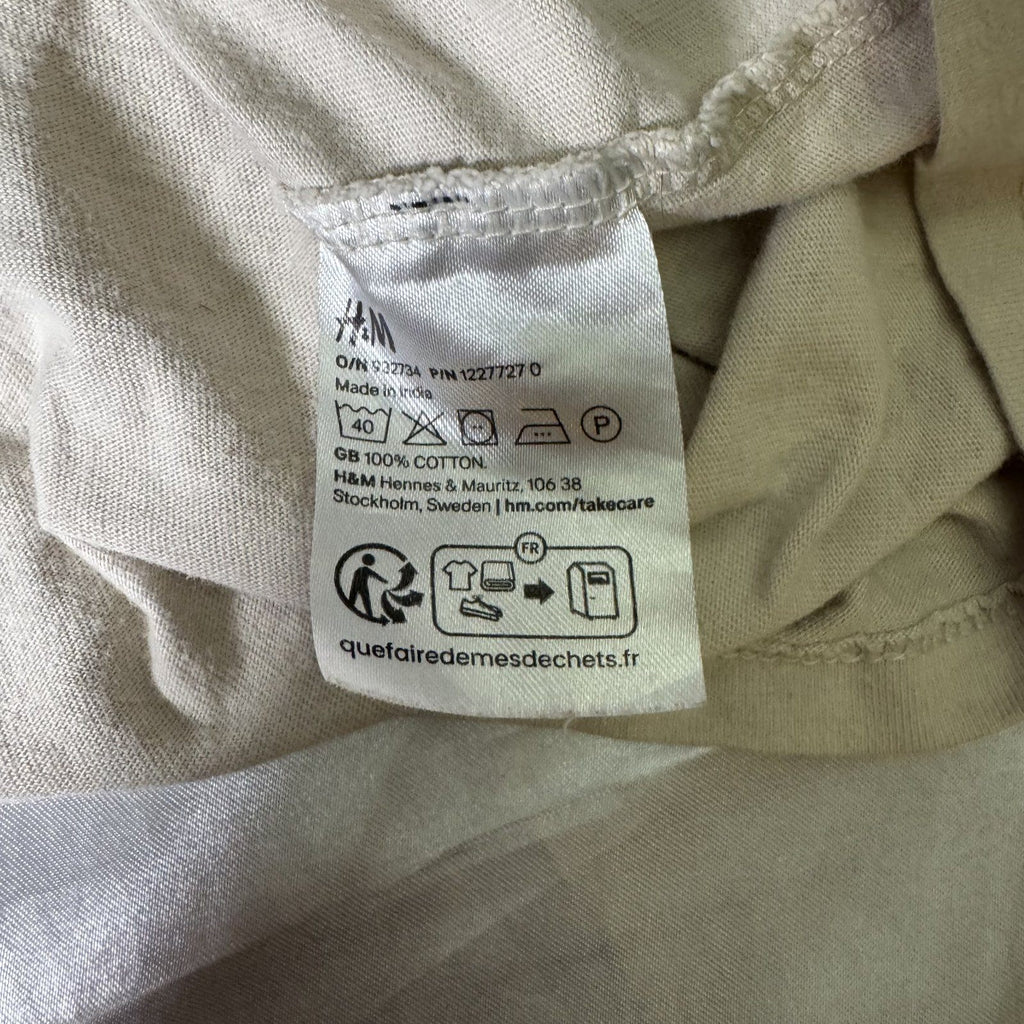 H&M Divided The Cranberries Crop Top Tee Cream XS
