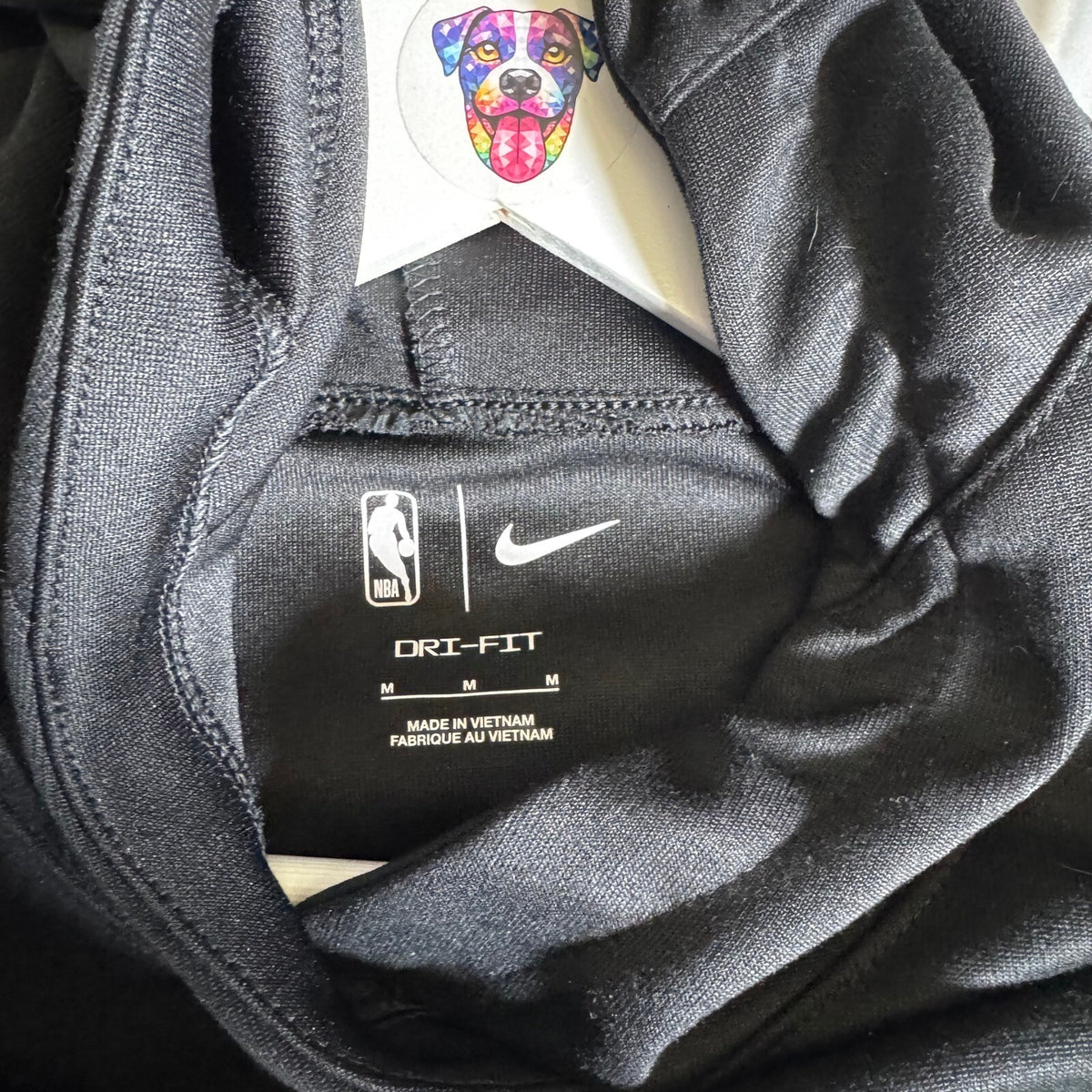 Nike Brooklyn Nets Dri-FIT Basketball Pullover Hoodie Black Size M
