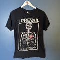 I Prevail Skeleton Skin and Bone Band Graphic T-Shirt Black Metalcore Tee