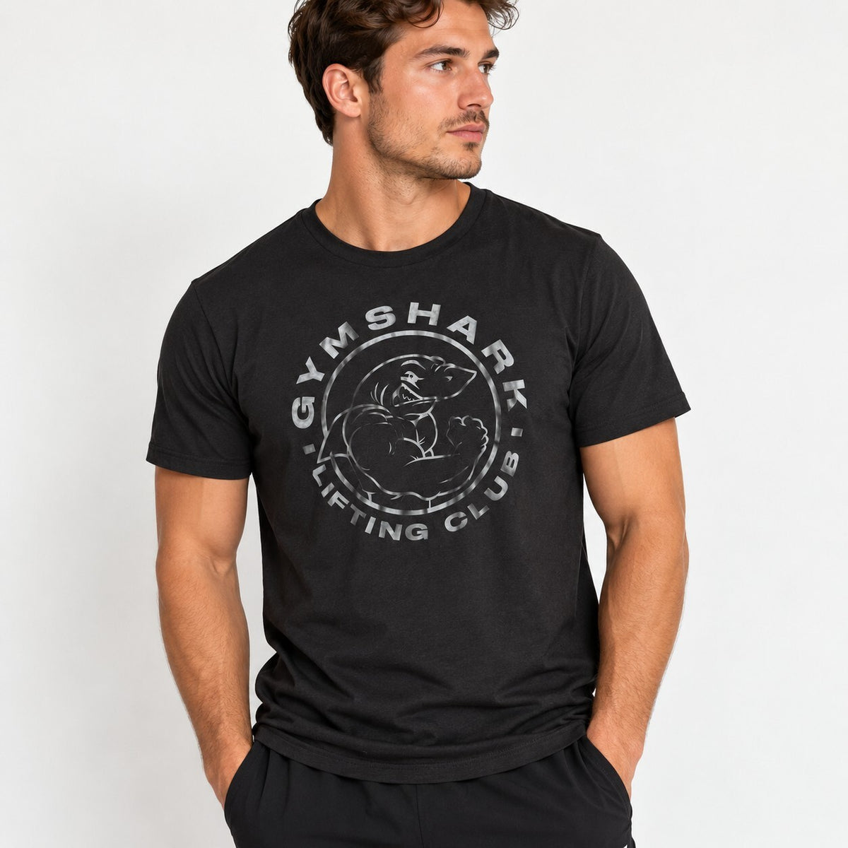 Gymshark Lifting Club Black Graphic T-Shirt Men’s Small S Gym Workout Tee