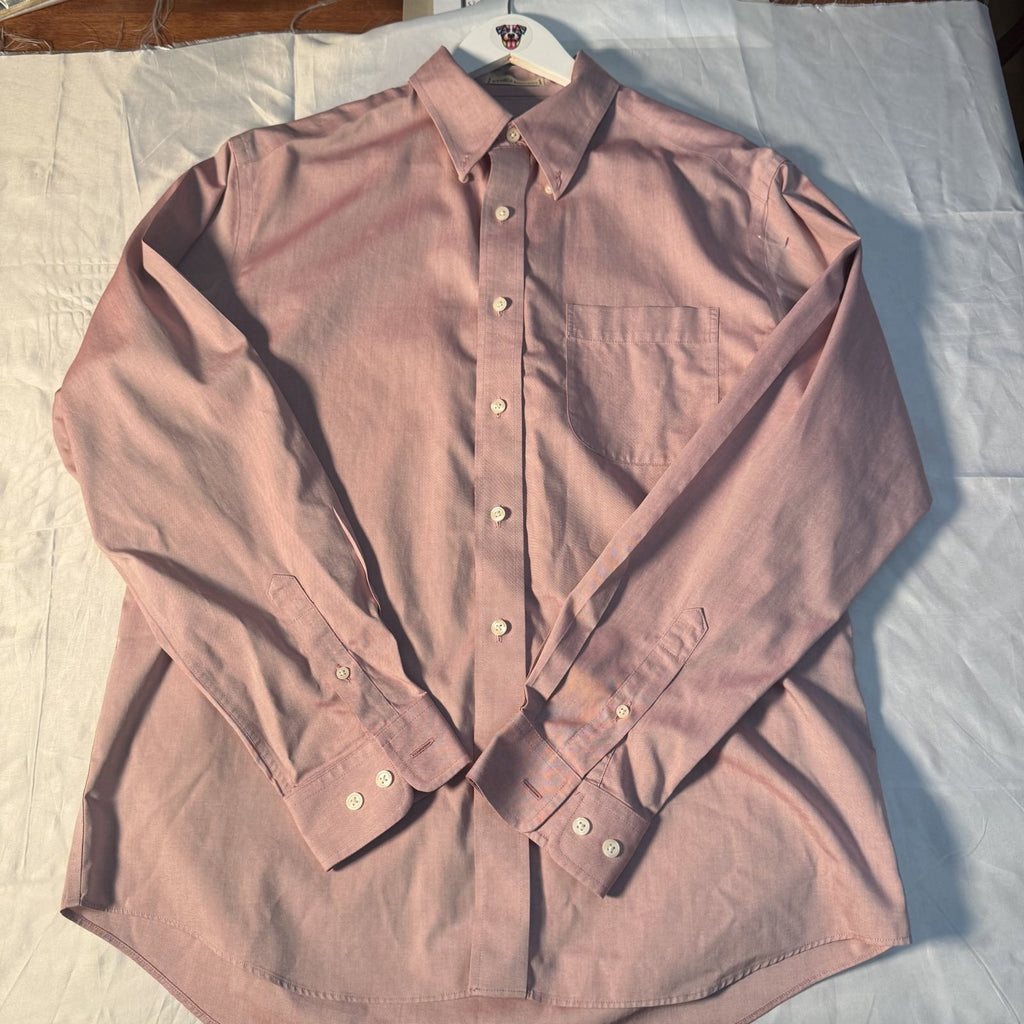 Eddie Bauer Y2K 2000s Pink Oxford Button Down Shirt Sz M Hong Kong