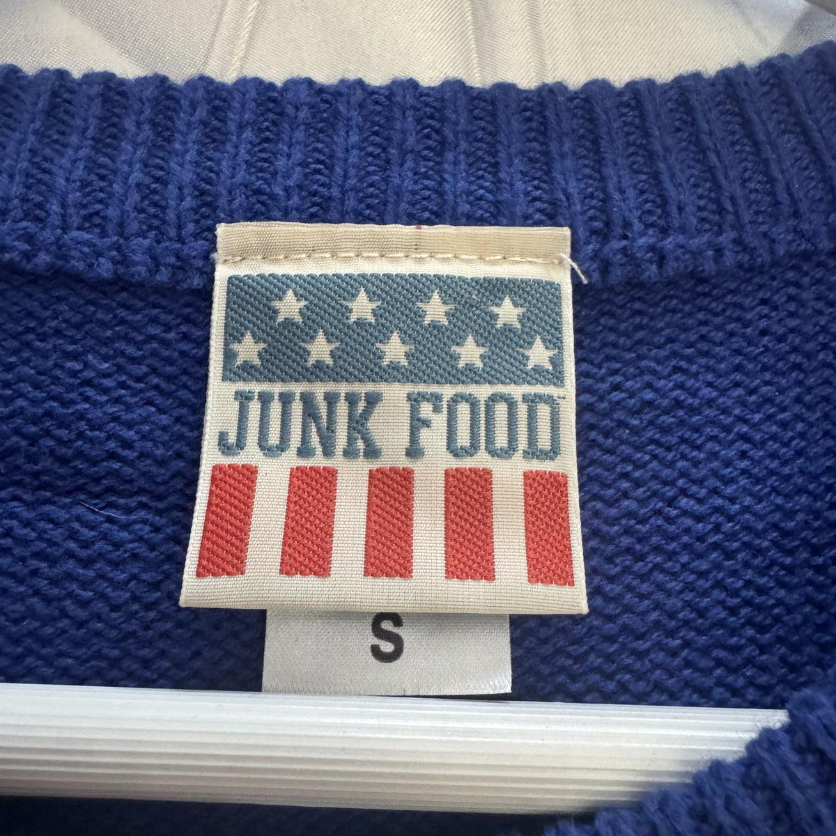 Junk Food NFL New York Giants Knit Vintage Style Sweater Sz S