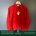 Vintage 80s McGregor Classics Red Dress Shirt 16.5 32/33 NWT Deadstock Korea