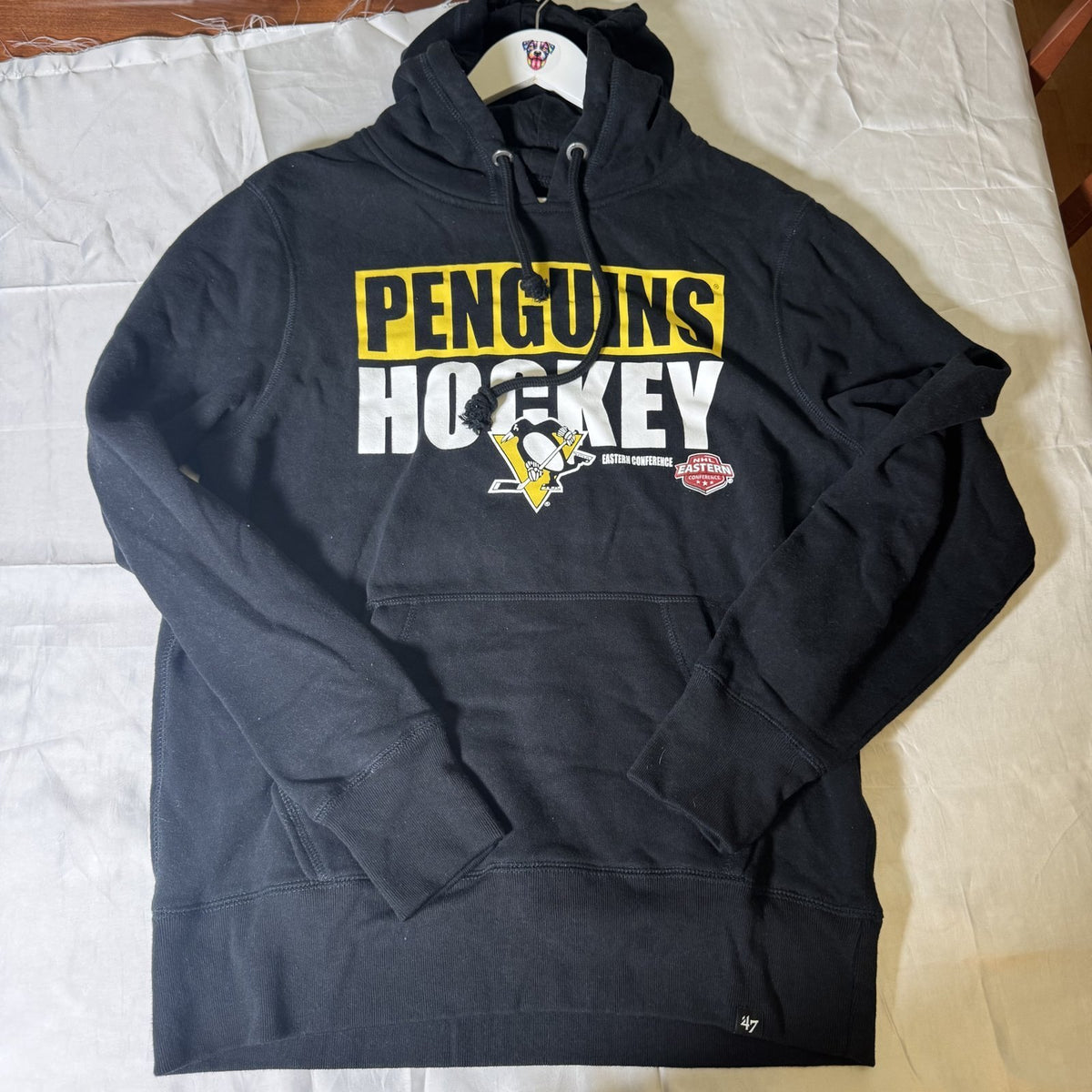 47 Brand Pittsburgh Penguins NHL Hockey Pullover Hoodie Sz L