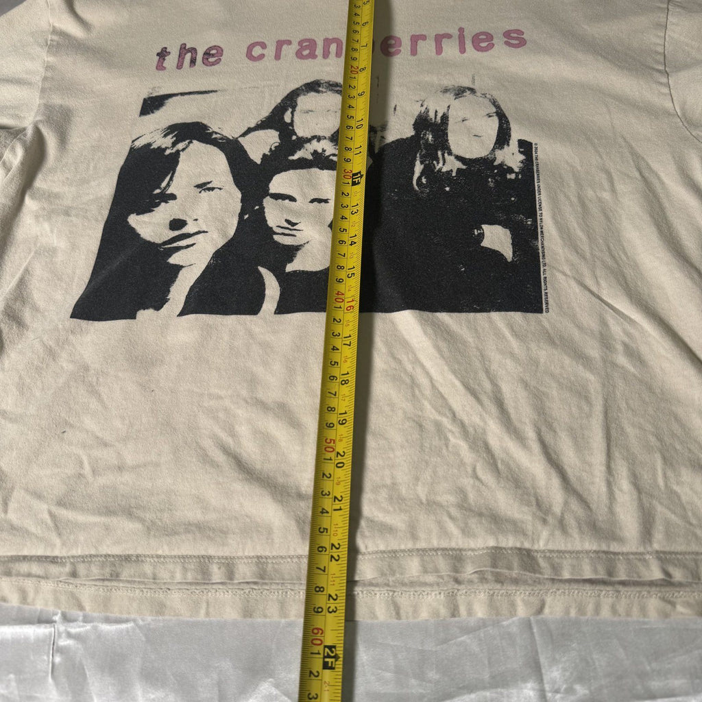 H&M Divided The Cranberries Crop Top Tee Cream XS