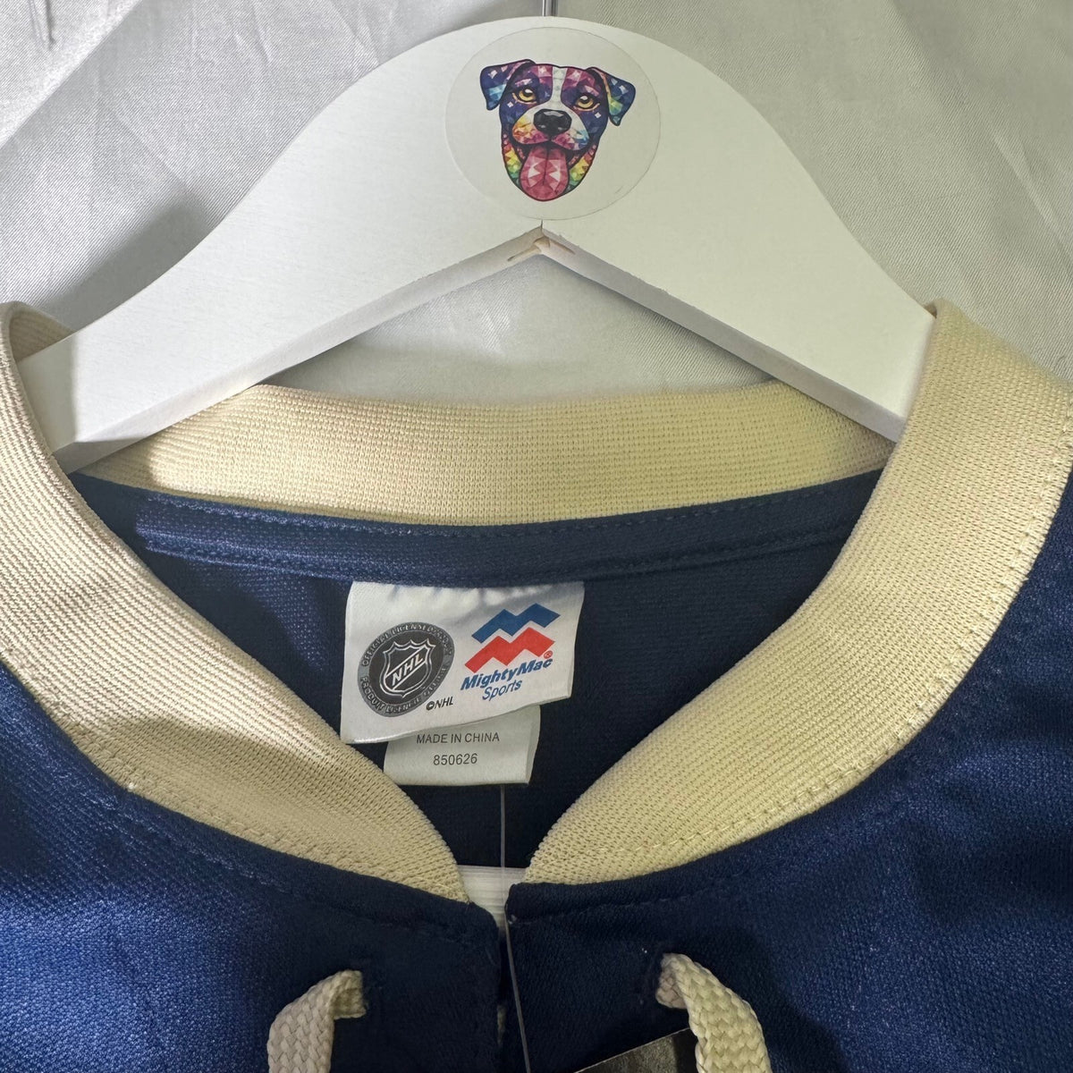 MightyMac NHL Montreal Canadiens Jersey Navy Cream Youth G/L 14/16 NWT Y2K