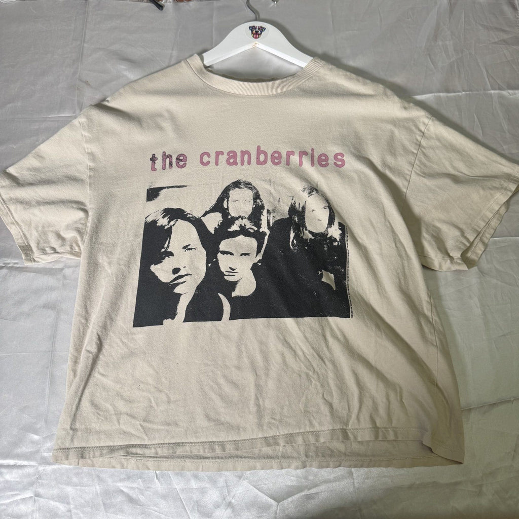 H&M Divided The Cranberries Crop Top Tee Cream XS