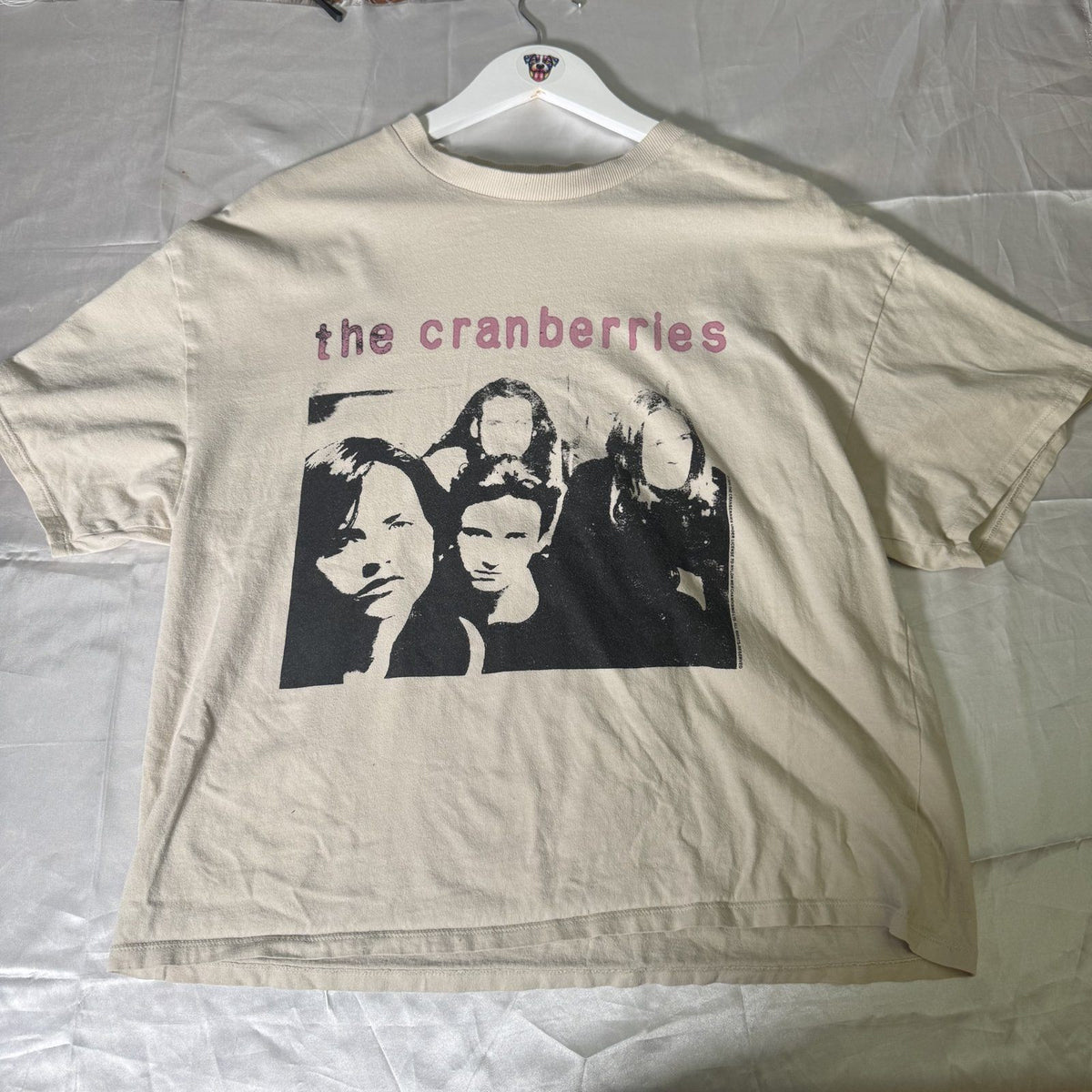 H&M Divided The Cranberries Crop Top Tee Cream XS