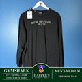 Gymshark It's Giving Gym Black Long Sleeve Shirt Medium NWT