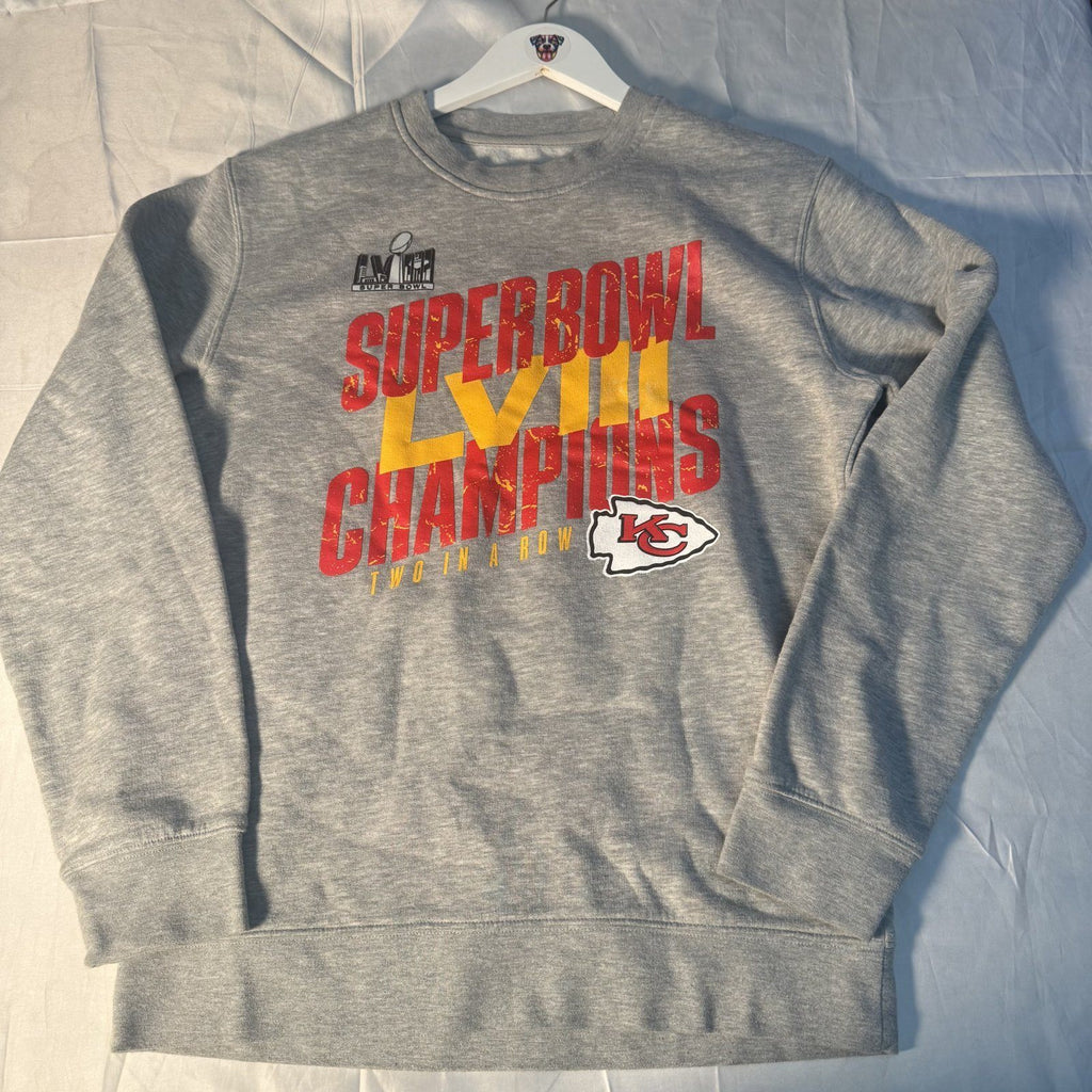 Fanatics Kansas City Chiefs Super Bowl LVIII Champions Crewneck Sweatshirt Sz M